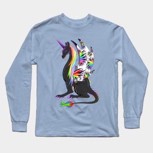 Rainbow Unicorn Dragon Long Sleeve T-Shirt